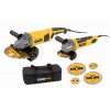POWX06250 - SET úhlových brusek 750W 115mm a 2.000W 230mm  + 3x pracovní rukavice zdarma a záruka 3 roky