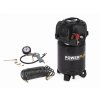 POWX1731 - Kompresor 1100W 24L  plus  6 ks přísl. bezolejový  + 3x pracovní rukavice zdarma a záruka 3 roky