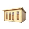 dřevěný domek KARIBU STAVANGER 1 (82875) natur LG2482  + Praktické dárky k tomuto zboží