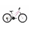 Horské jízdní kolo Capriolo DIAVOLO DX 400 FS 24"/18HT white-pink 13" (2021)