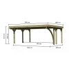 carport KARIBU CLASSIC 1B 61958 LG3308
