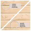 dřevěný domek KARIBU RETOLA 3 + přístavek 280 cm (82958) natur LG3375