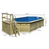 bazén KARIBU model X4 včetně malé terasy (39062) 4,0 x 6,1 m LG3444