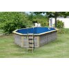 bazén KARIBU model X4 (39061) 4,0 x 6,1 m wassergrau LG3445