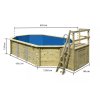 bazén KARIBU model 4B (23712) 4,0 x 6,9 m LG3457