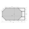 bazén KARIBU model 4D (23714) 4,0 x 6,9 m LG3459