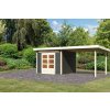 dřevěný domek KARIBU KANDERN 6 + přístavek 320 cm (9239) terragrau LG3615