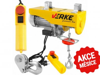 VERKE Elektrický lanový zvedák 600/300kg V06051