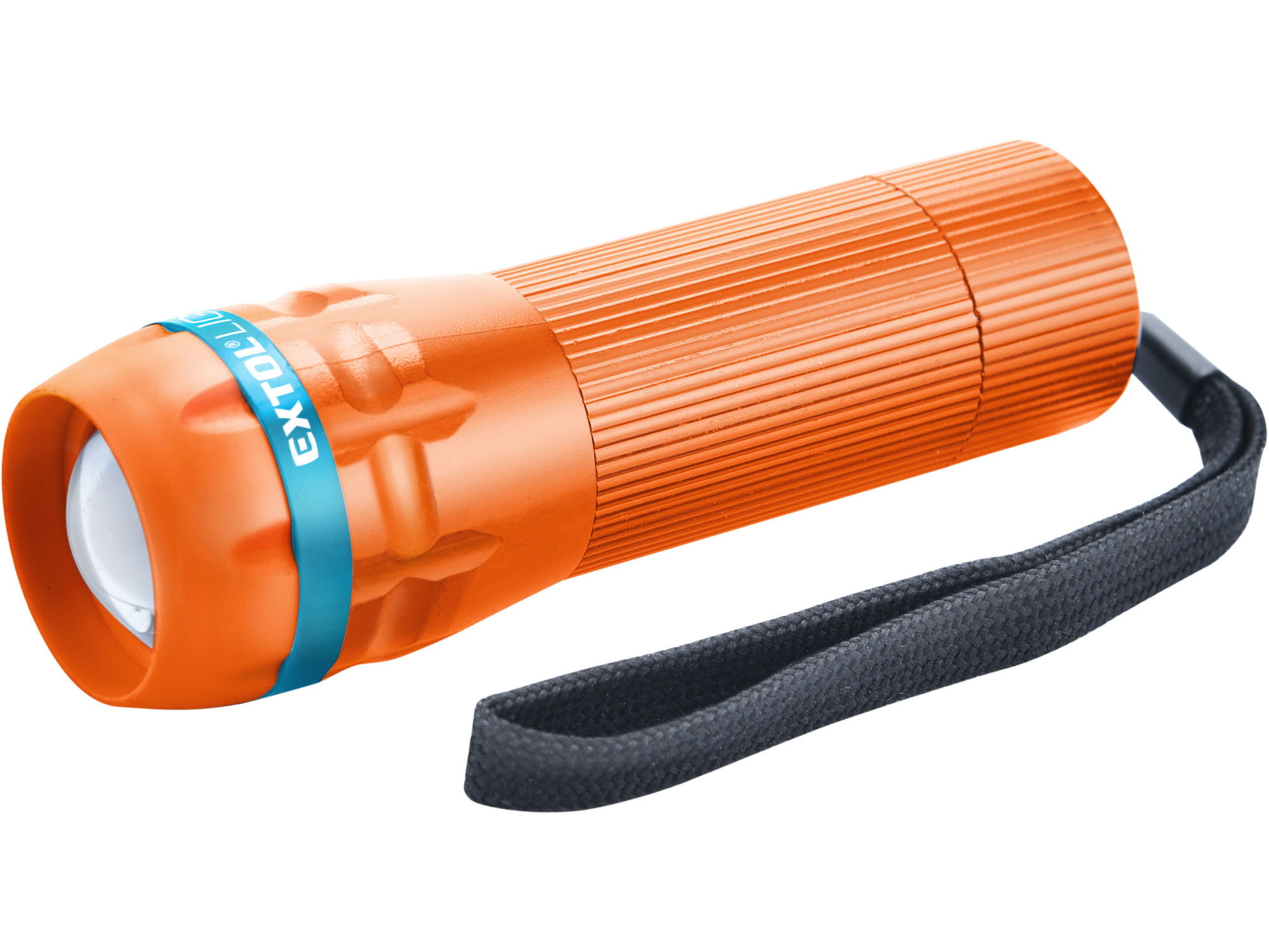 EXTOL LIGHT svítilna 60lm zoom — kompaktní kapesní svítilna s teleskopickým zoomem