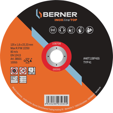 Řezný kotouč na nerez INOXline Top