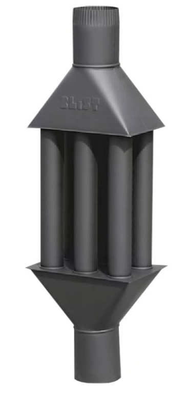 Teplovzdušný výměník na kouřovod 120 mm / 1000 mm BLIST