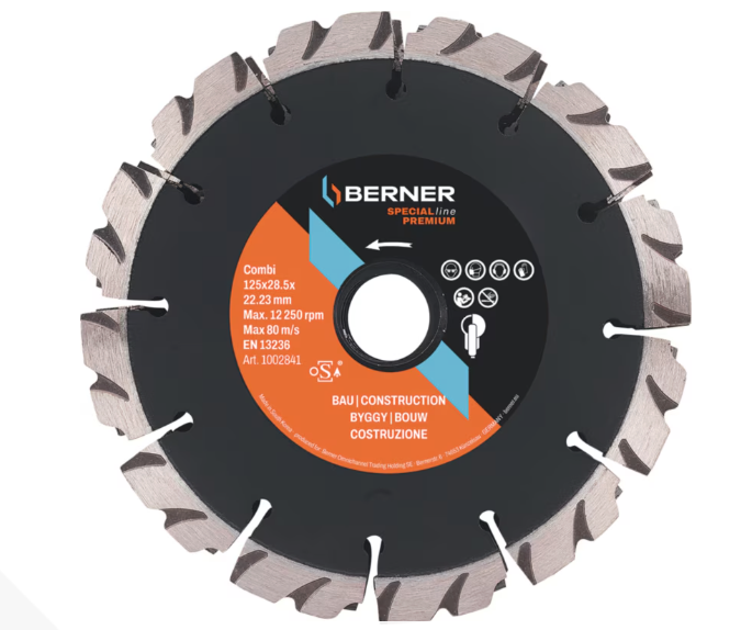 BERNER 125mm diamantový kotouč pro drážkovací frézku SPECIALline Premium