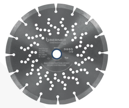 BERNER 125MM Diamantový kotouč k řezání betonu CONSTRUCTIONline Top