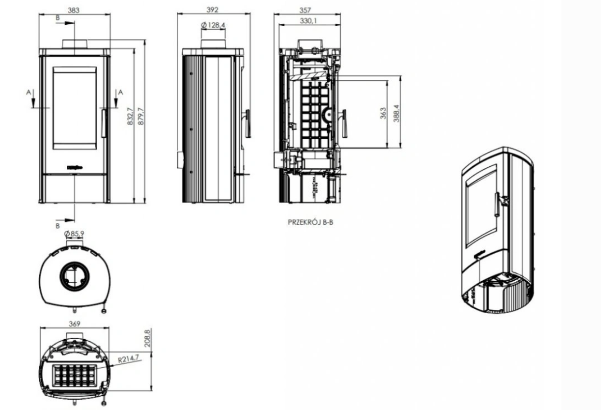 SORA Eko 7 kW litinová
