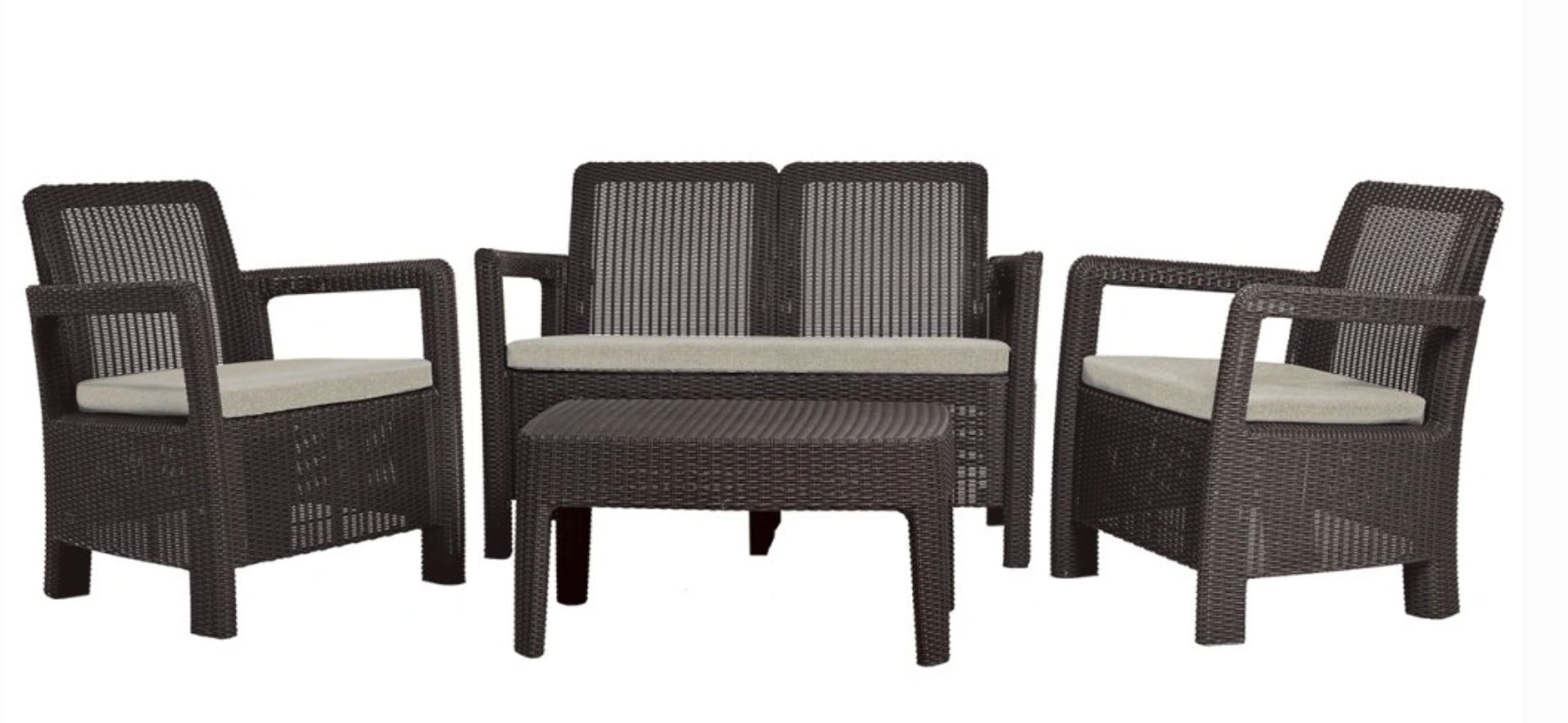 Zahradní set Keter Tarifa Lounge Set brown/oat