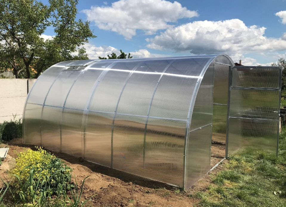 LEGI Estragon v praxi — rajčata a zelenina, pěstování v obloukovém skleníku