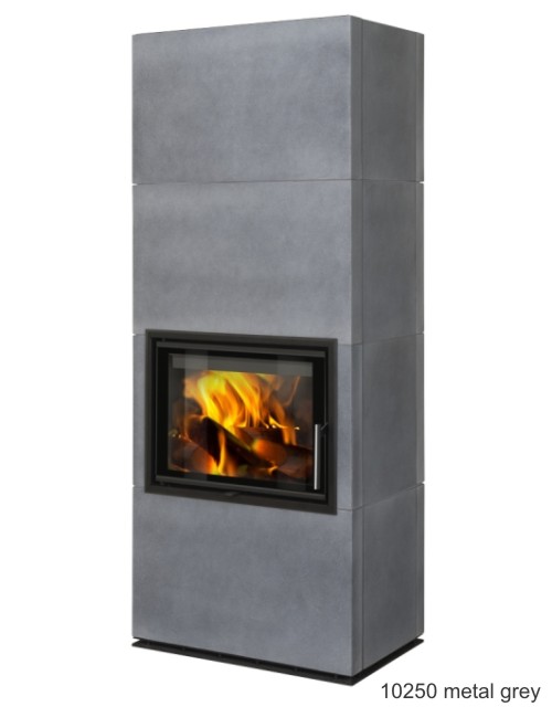 Romotop SOLID F volně stojící krb s rovnými dveřmi designový prémiový