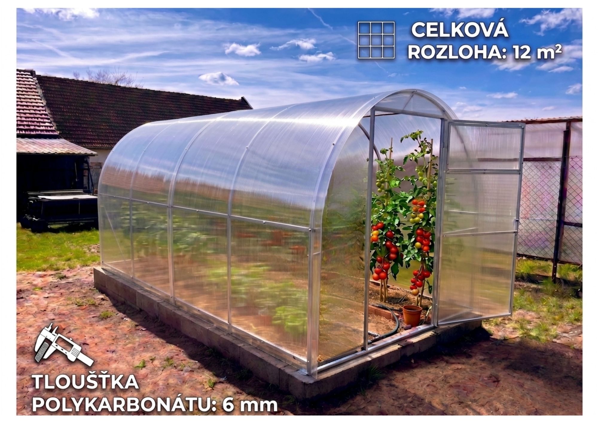 Obloukový skleník LEGI v zahradě — využití pro pěstování zeleniny