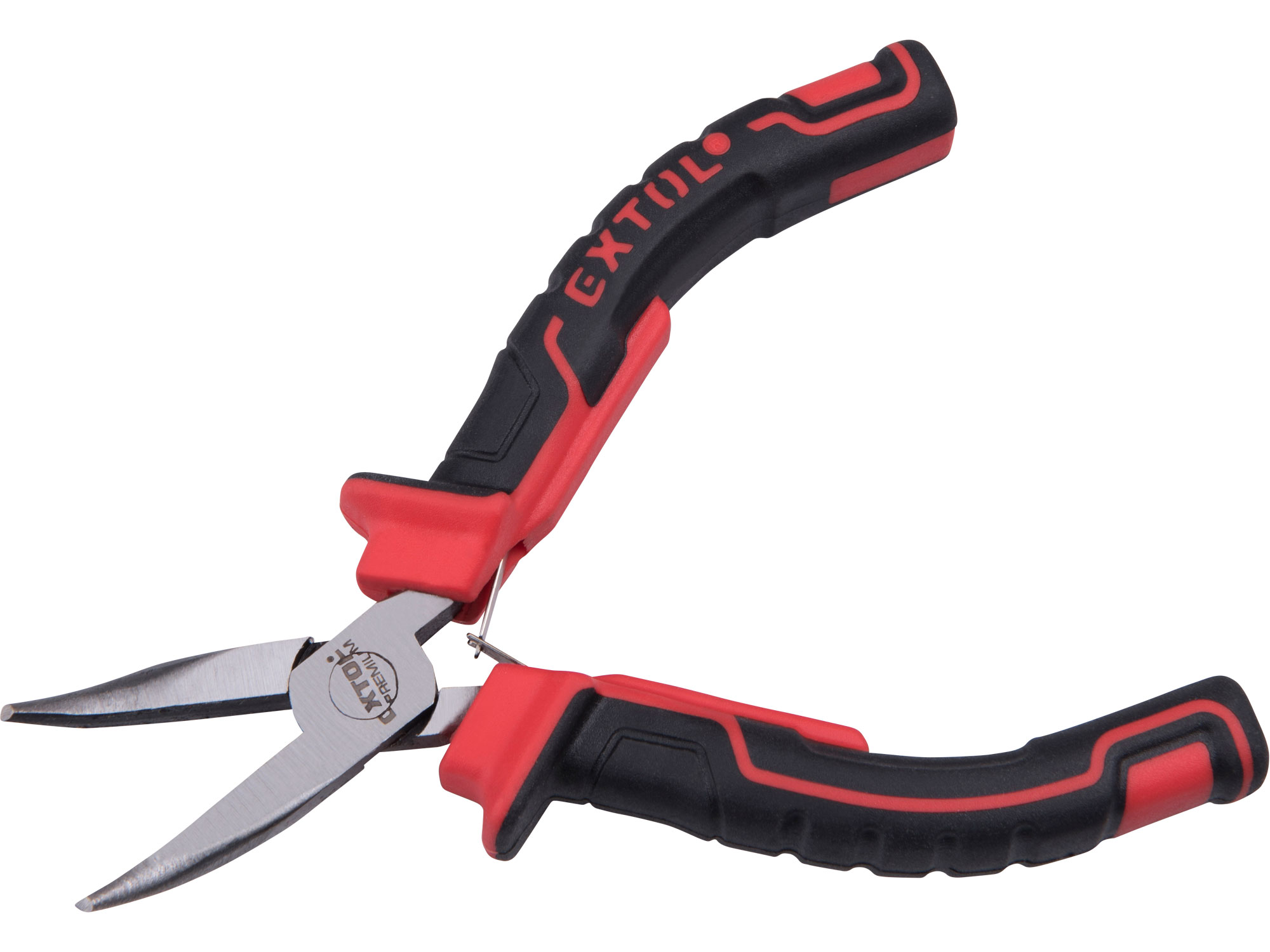 EXTOL PREMIUM kleště půlkulaté zahnuté mini 125mm