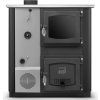Kuchyňská kamna / kotel s výměníkem TEMY PRO 30 kW - levá, černá