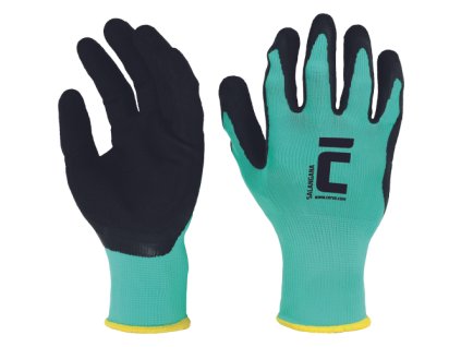 SALANGANA rukavice 12 PÁRŮ (Velikost 6, Barva zelená)