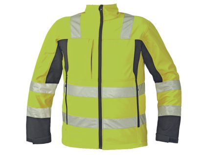 MALTON softshell. bunda HV (Velikost S, Barva HV žlutá)