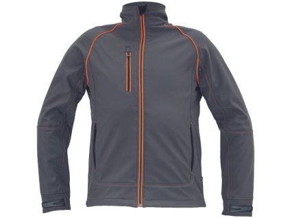 EMERTON PLUS softshell bunda (Velikost S, Barva antracit/oranžová)