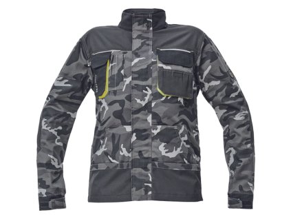 SHELDON CAMOU bunda (Velikost 42, Barva šedá kamufláž)