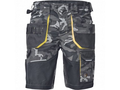 SHELDON CAMOU šortky (Velikost 42, Barva šedá kamufláž)