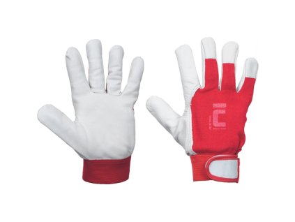 PELECANUS rukavice 12 PÁRŮ (Velikost 10, Barva červená)