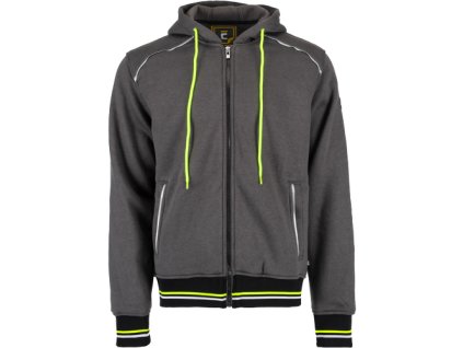 SHELDON mikina s kapucí (Velikost XS, Barva antracit/žlutá)