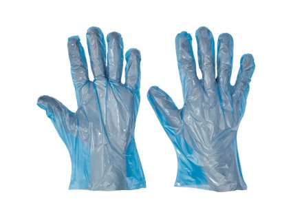 DUCK BLUE HG rukavice JR polyetylénové (Velikost 9, Barva sv.modrá)