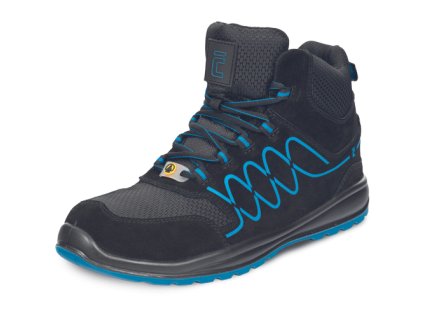 RAVEN SPORTY S1P ESD SR kotník (Velikost 48, Barva černá/royal)