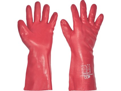 STANDARD rukav. 35cm máč. v PVC (Velikost 10,5, Barva červená)