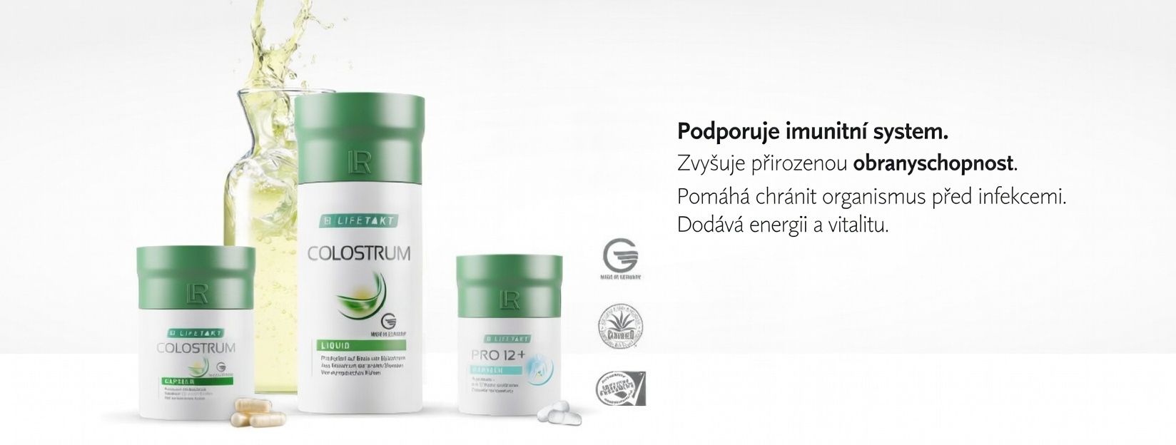 Kolostrum je přirozeně bohaté na biologicky aktivní látky, které podporují obranyschopnost organismu a celkovou vitalitu.