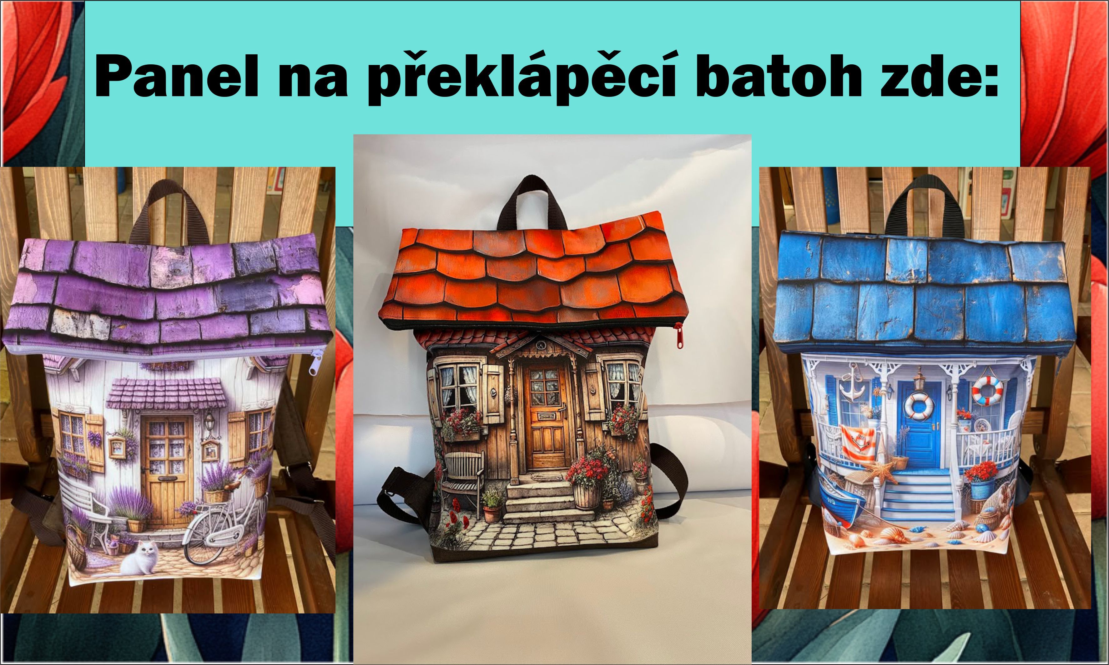 Překlápěcí batoh