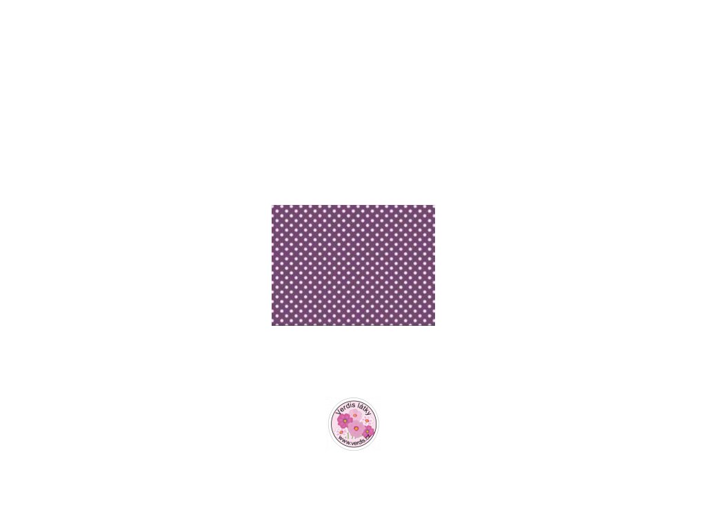 Plátno puntík na fialové