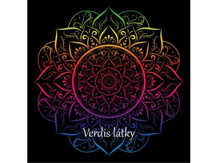 mandala 45x45cm duhová