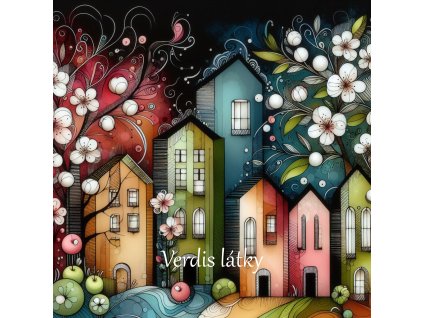 Mikroplyš panel domečky