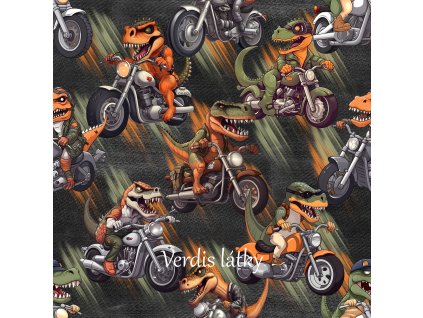Kočárkovina dino na motorkách