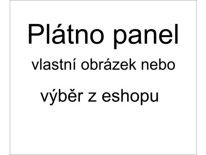 a Panel plátno - vlastní výběr