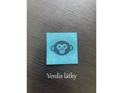 Cedulka koženková - opice tyrkys
