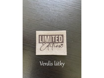 Cedulka koženková - LImited edition béžová