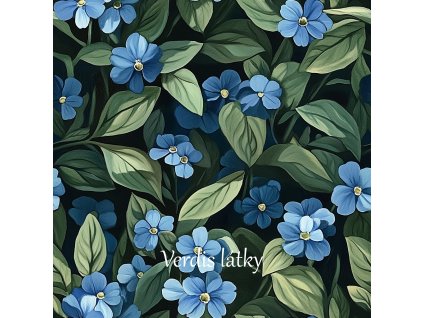 veronika 37383 oil painting several forget me nots with green l d1abe501 f0f3 465d ae15 8074f6830038