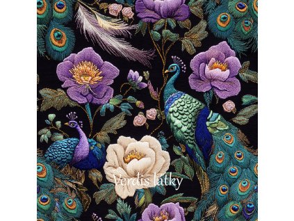 veronika 37383 several blue peacocks with green and white and p 11f29aa8 87b8 411b 86fc cf7552c7eab1