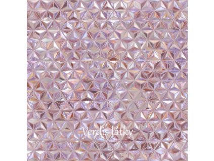 Kočárkovina trojúhelníky růžové perleť