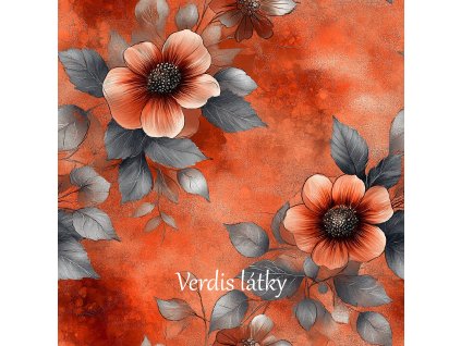 veronika 37383 digi art reddish brown autumn flowers gray and c fb465b78 85ef 4efd 9a70 5c2d9532e33f