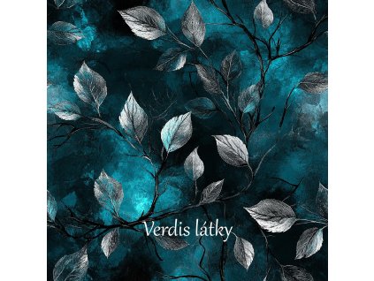 veronika 37383 digital art black and silver branches with leave 28e78423 189d 424c 96fe 497639254af8