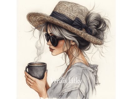 veronika 37383 digi art pastel drawing a lady in profile wearin e98a8e4b 5d33 416c b10c a9b5659b01b3