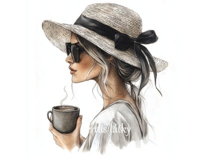 veronika 37383 digi art pastel drawing a lady in profile wearin 52db45fc 84a9 47ab 9164 ca1e34336a8e